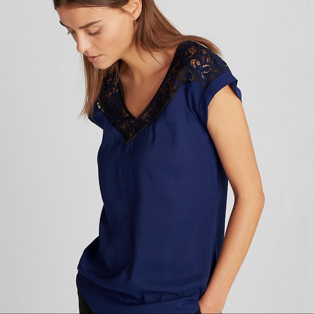 Rebecca Taylor Silk Lace Top